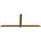 Ekena Millwork Eugene Smooth Timber Gable Bracket, Western Red Cedar, 108"W x 45"H x 1 1/2"D x 5 1/2"F, 10/12 Pitch GBW108X45X0206EUG00SWR - alternate 5
